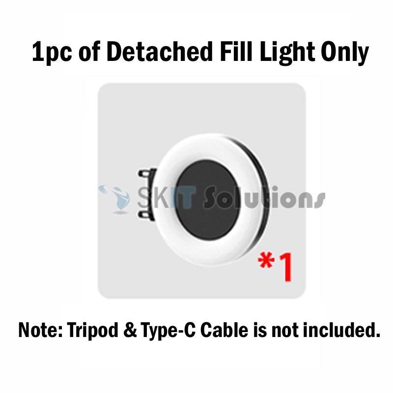 170cm 360° Rotation Wireless Selfie Stick Tripod Monopod with Single/Double Fill Light+Bluetooth Remote Control+Phone Stand Holder