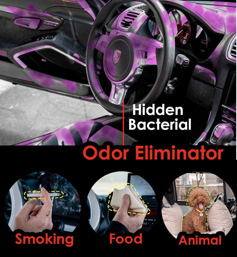 Car Antibacterial Deodorant Self-Spray Air Freshener Odor Eliminator Remover Nano Mist Sterilizer