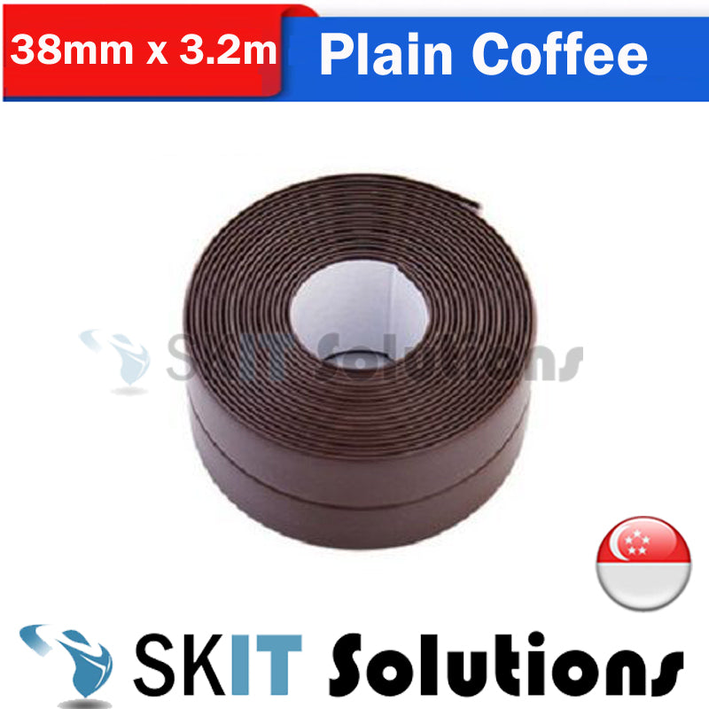 PVC Waterproof Self-Adhesive Sealing Wonder Tape Strip for Bathroom Bathtub Toilet Washing Basin Wall Kitchen Sink Stove Edge Countertop Floor Caulk