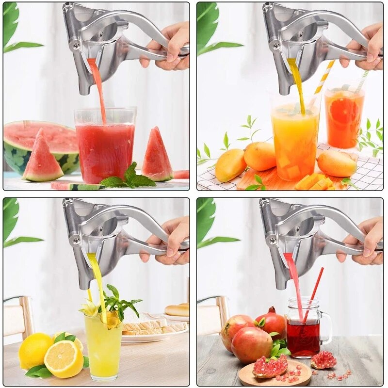 Hand Press Juicer Lemon Squeezer Aluminium Steel Alloy Juice Manual Pressed Extractor Orange Citrus Lime Fruit Presser