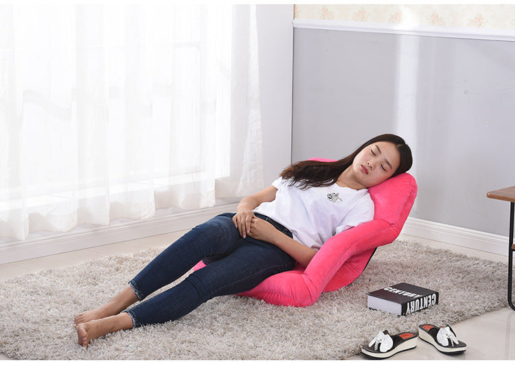 Adjustable Relaxing Folding Sofa Bed w/ Handle Multifunctional Foldable Reclining Chair 5 Position Furniture Living Room