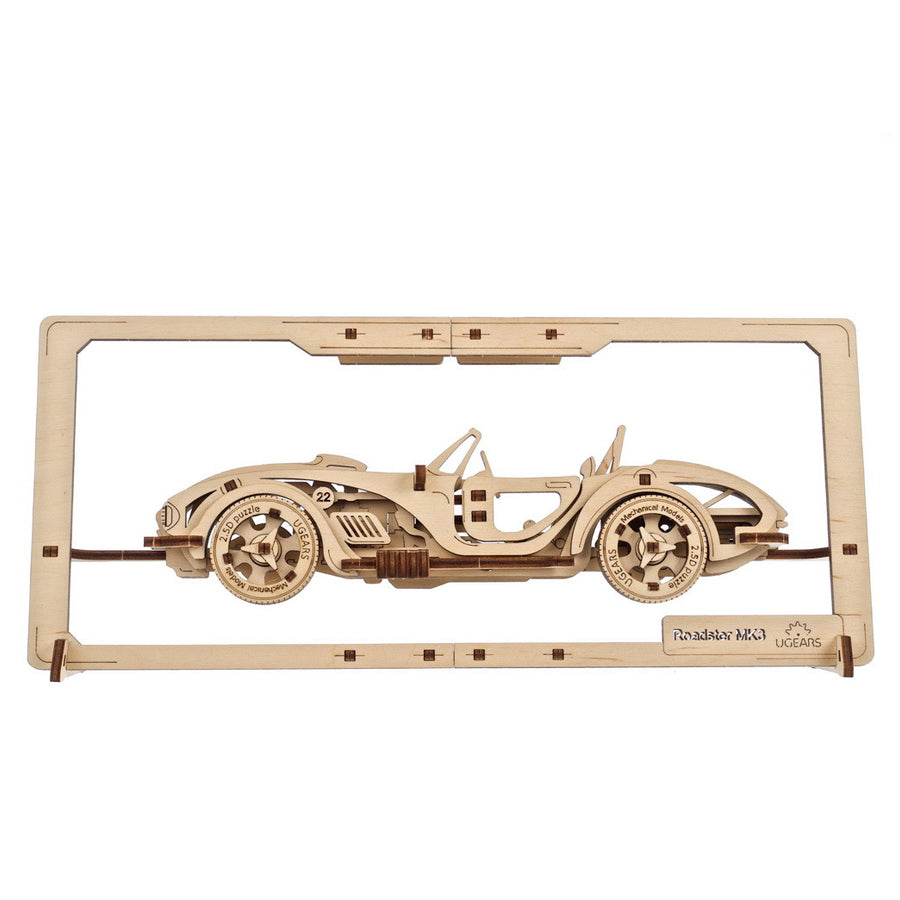 Ugears Roadster Mk3 2.5D Mechanical Puzzle Kit Model Toys Gift Present Birthday Xmas Christmas Kids Adults