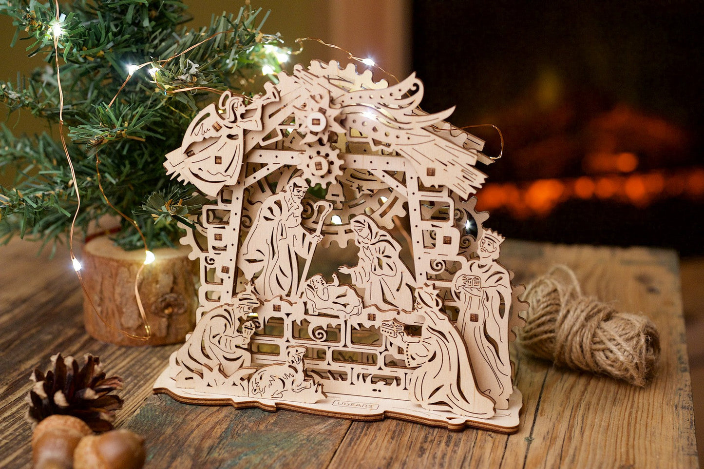 Ugears Nativity Scene ★Mechanical 3D Puzzle Kit Model Toys Gift Present Birthday Xmas Christmas Kids Adults