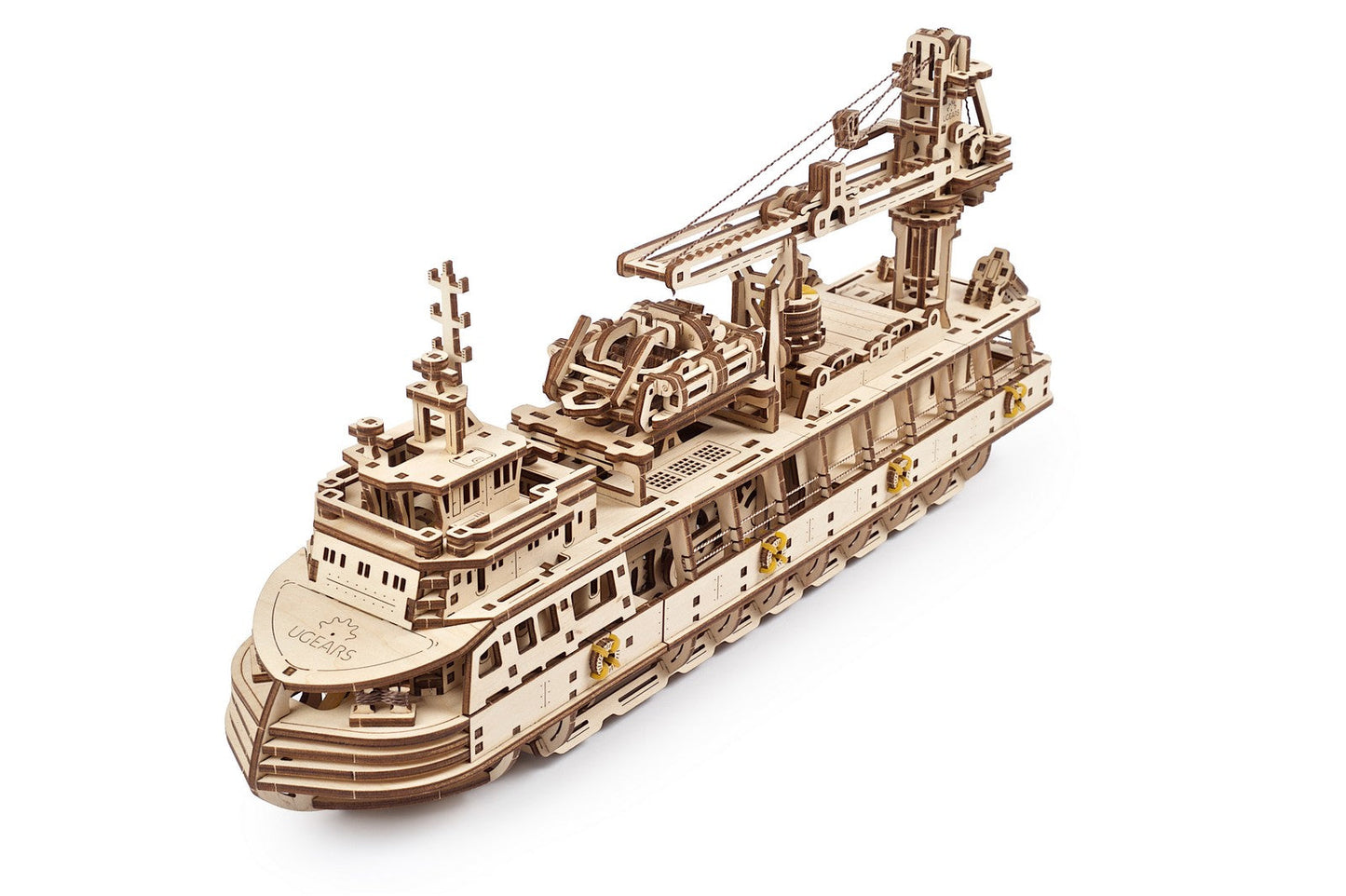 Ugears Research Vessel ★Mechanical 3D Puzzle Kit Model Toys Gift Present Birthday Xmas Christmas Kids Adults