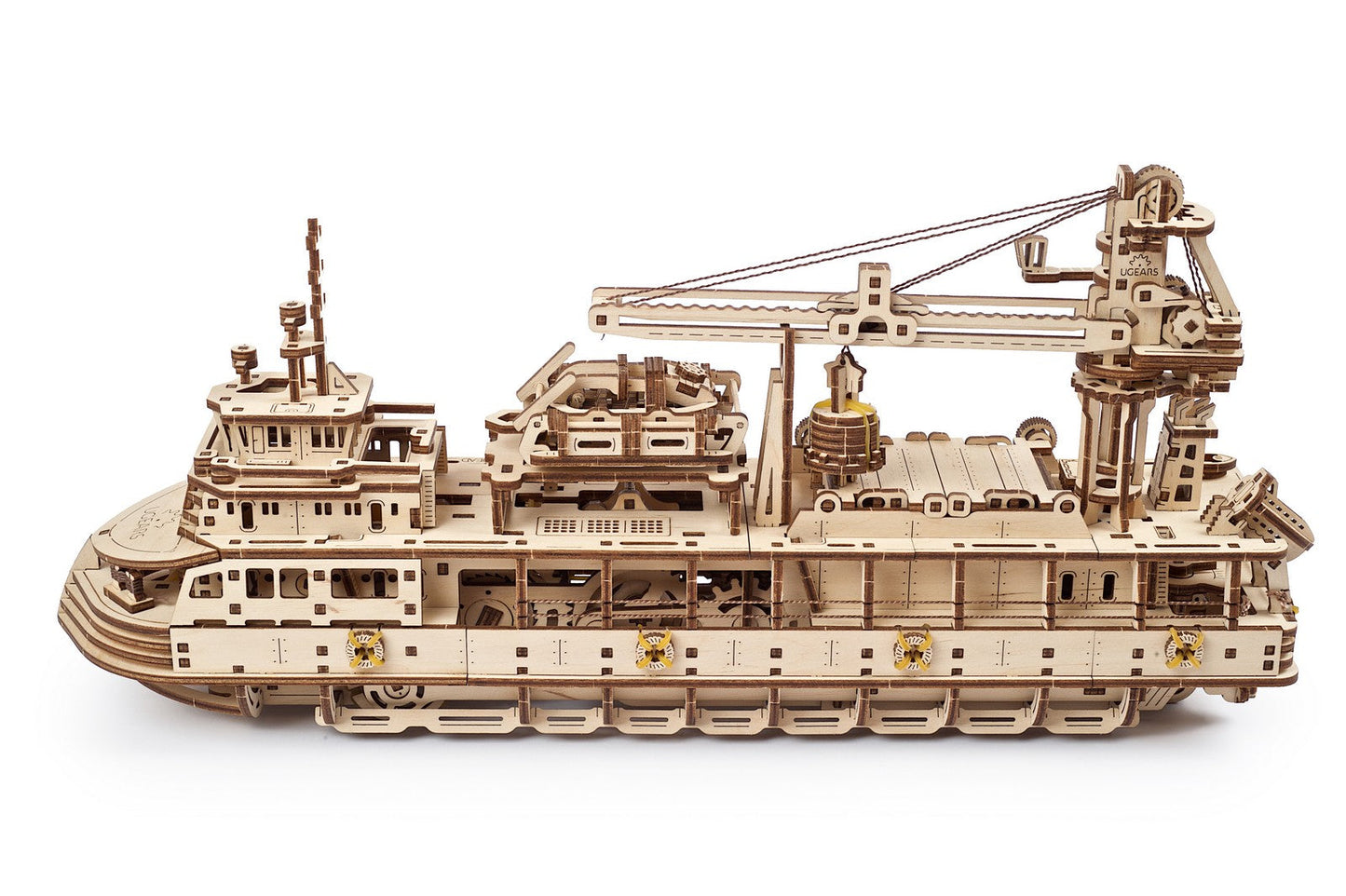 Ugears Research Vessel ★Mechanical 3D Puzzle Kit Model Toys Gift Present Birthday Xmas Christmas Kids Adults