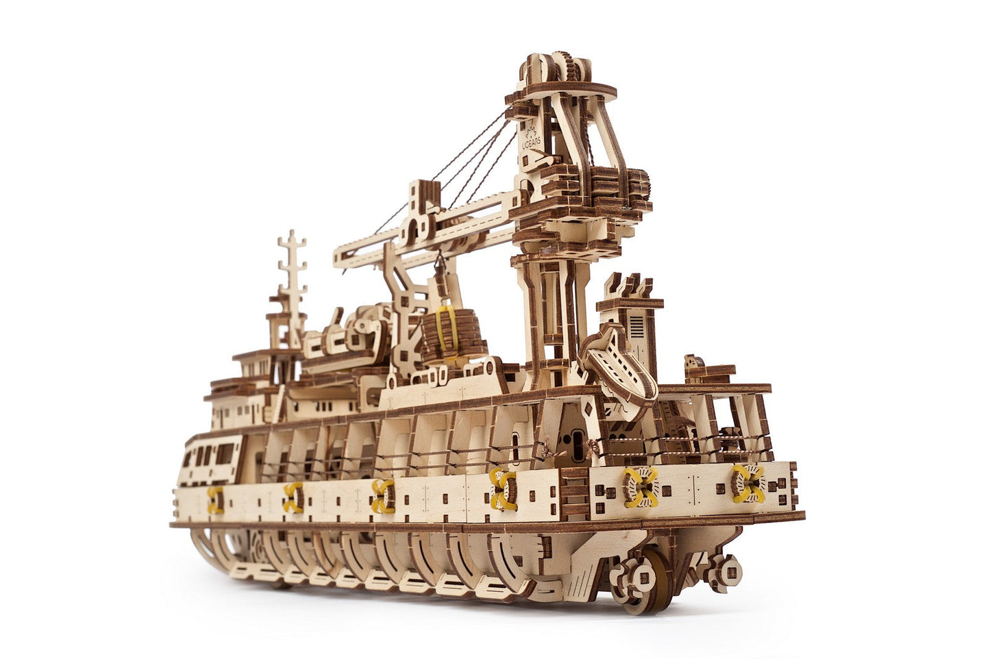 Ugears Research Vessel ★Mechanical 3D Puzzle Kit Model Toys Gift Present Birthday Xmas Christmas Kids Adults