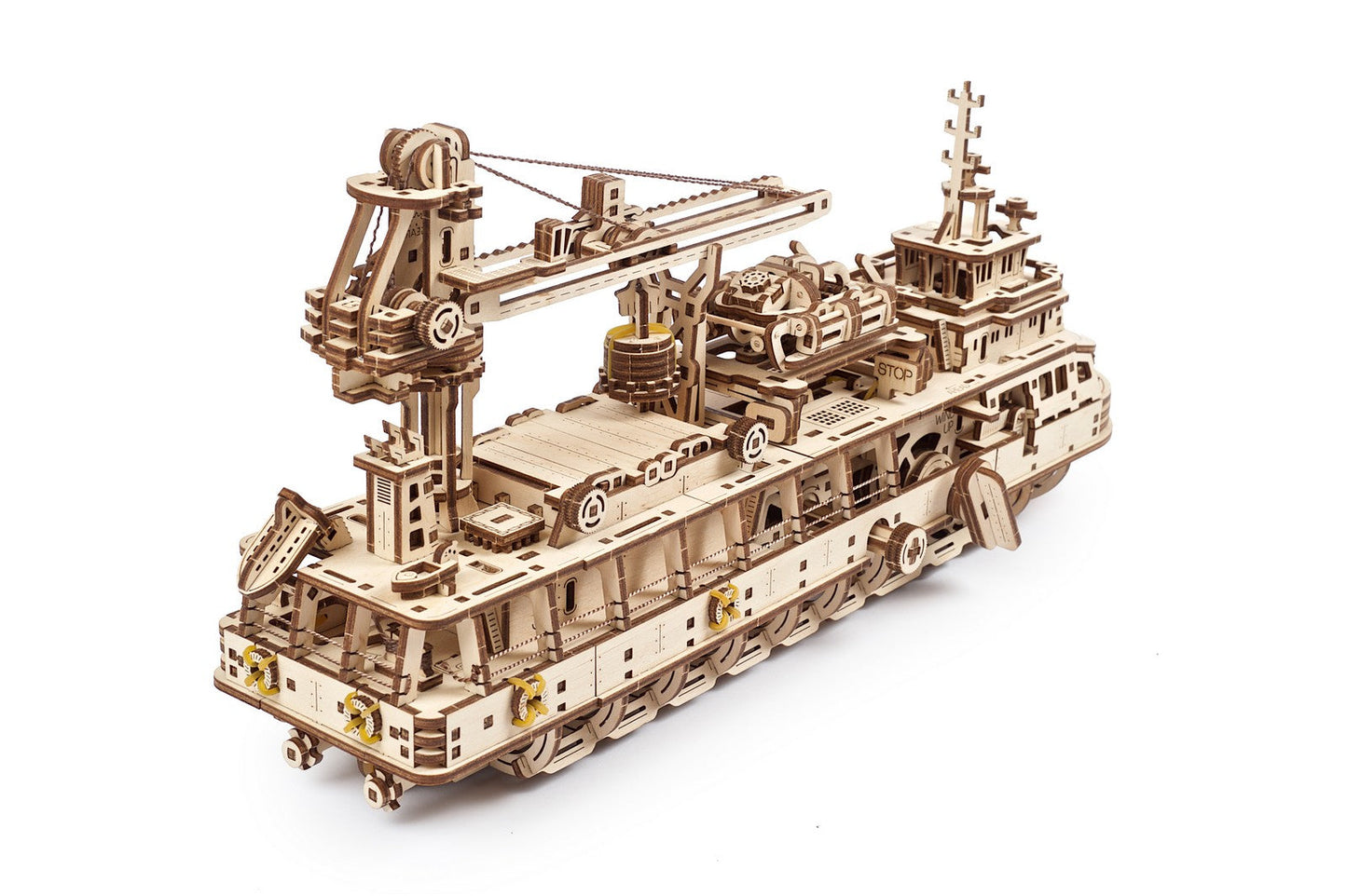 Ugears Research Vessel ★Mechanical 3D Puzzle Kit Model Toys Gift Present Birthday Xmas Christmas Kids Adults