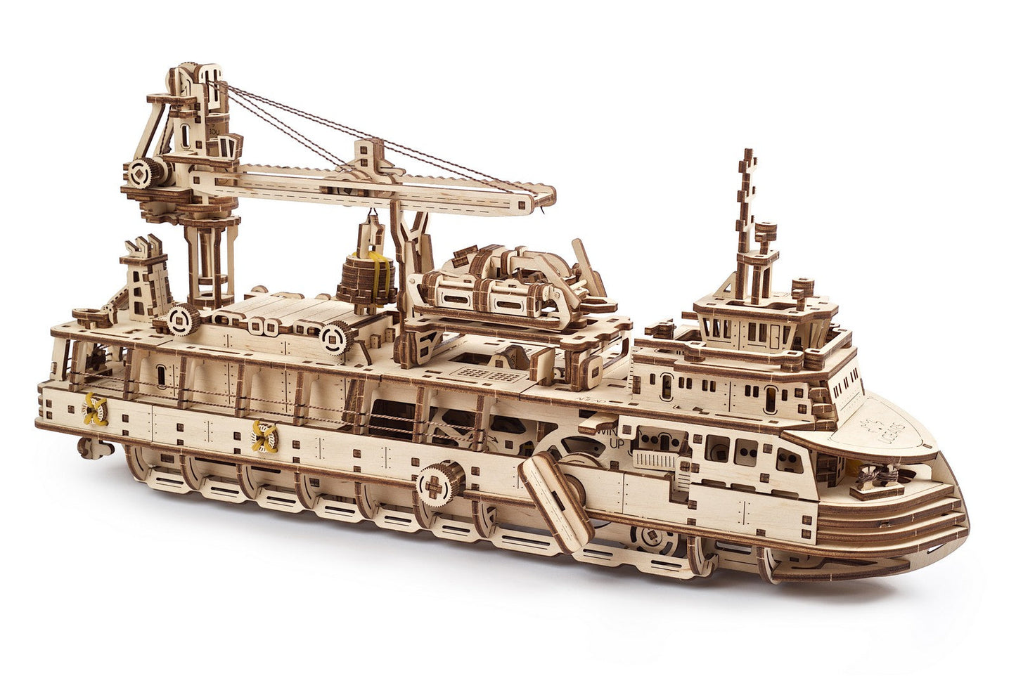 Ugears Research Vessel ★Mechanical 3D Puzzle Kit Model Toys Gift Present Birthday Xmas Christmas Kids Adults
