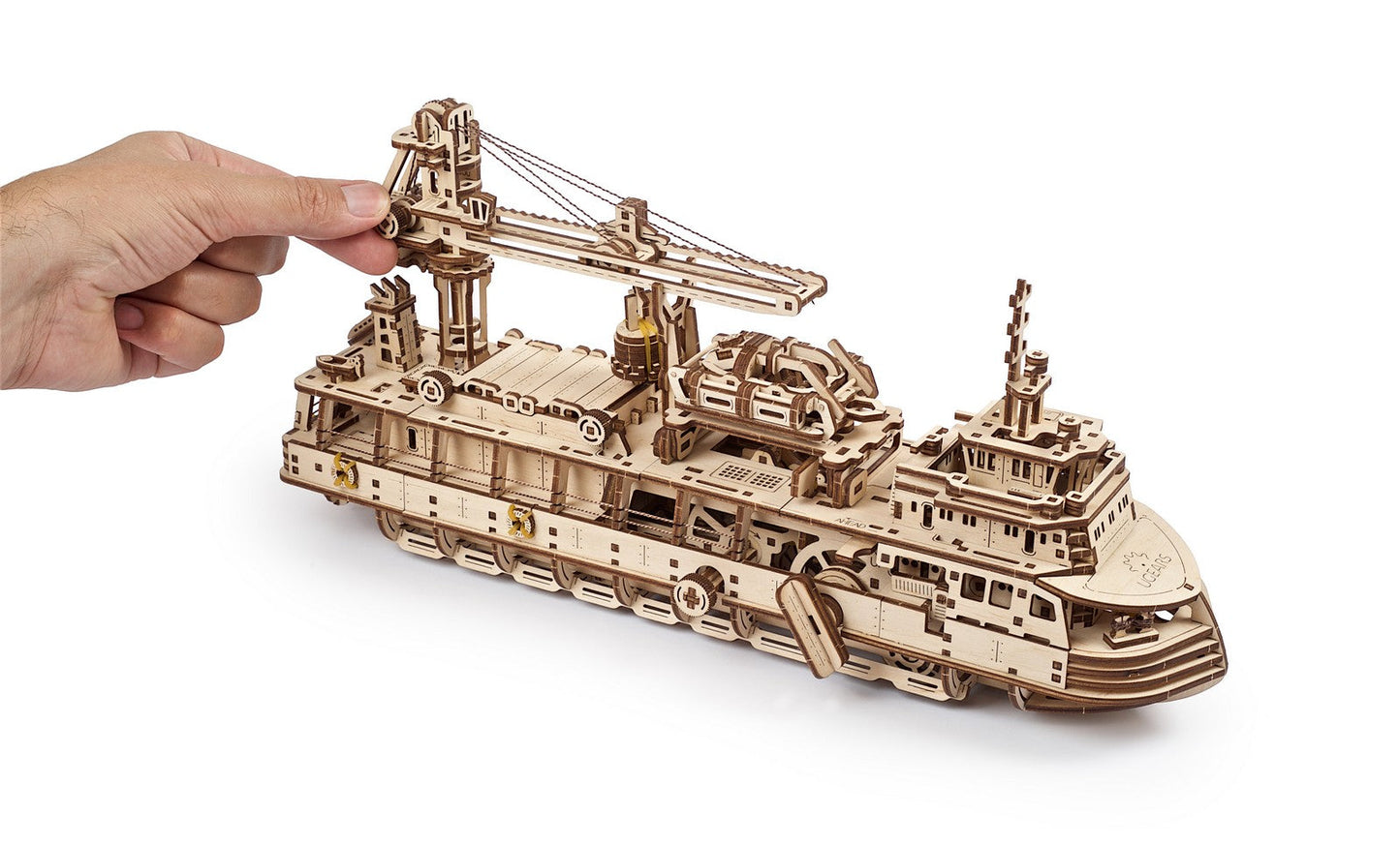Ugears Research Vessel ★Mechanical 3D Puzzle Kit Model Toys Gift Present Birthday Xmas Christmas Kids Adults