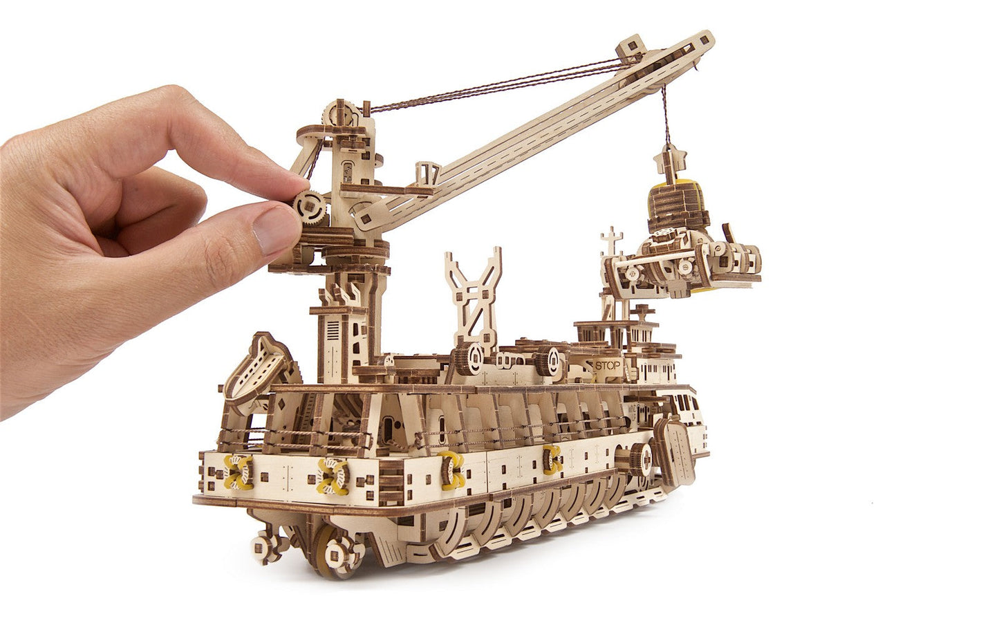Ugears Research Vessel ★Mechanical 3D Puzzle Kit Model Toys Gift Present Birthday Xmas Christmas Kids Adults