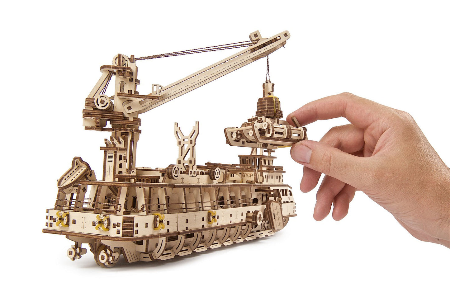 Ugears Research Vessel ★Mechanical 3D Puzzle Kit Model Toys Gift Present Birthday Xmas Christmas Kids Adults