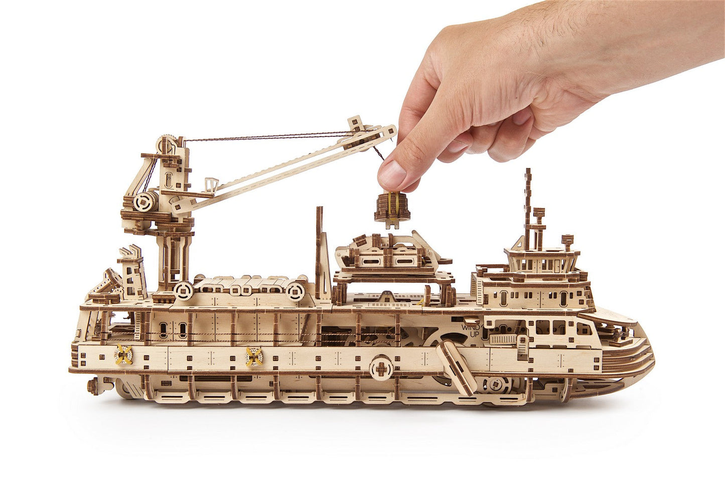 Ugears Research Vessel ★Mechanical 3D Puzzle Kit Model Toys Gift Present Birthday Xmas Christmas Kids Adults