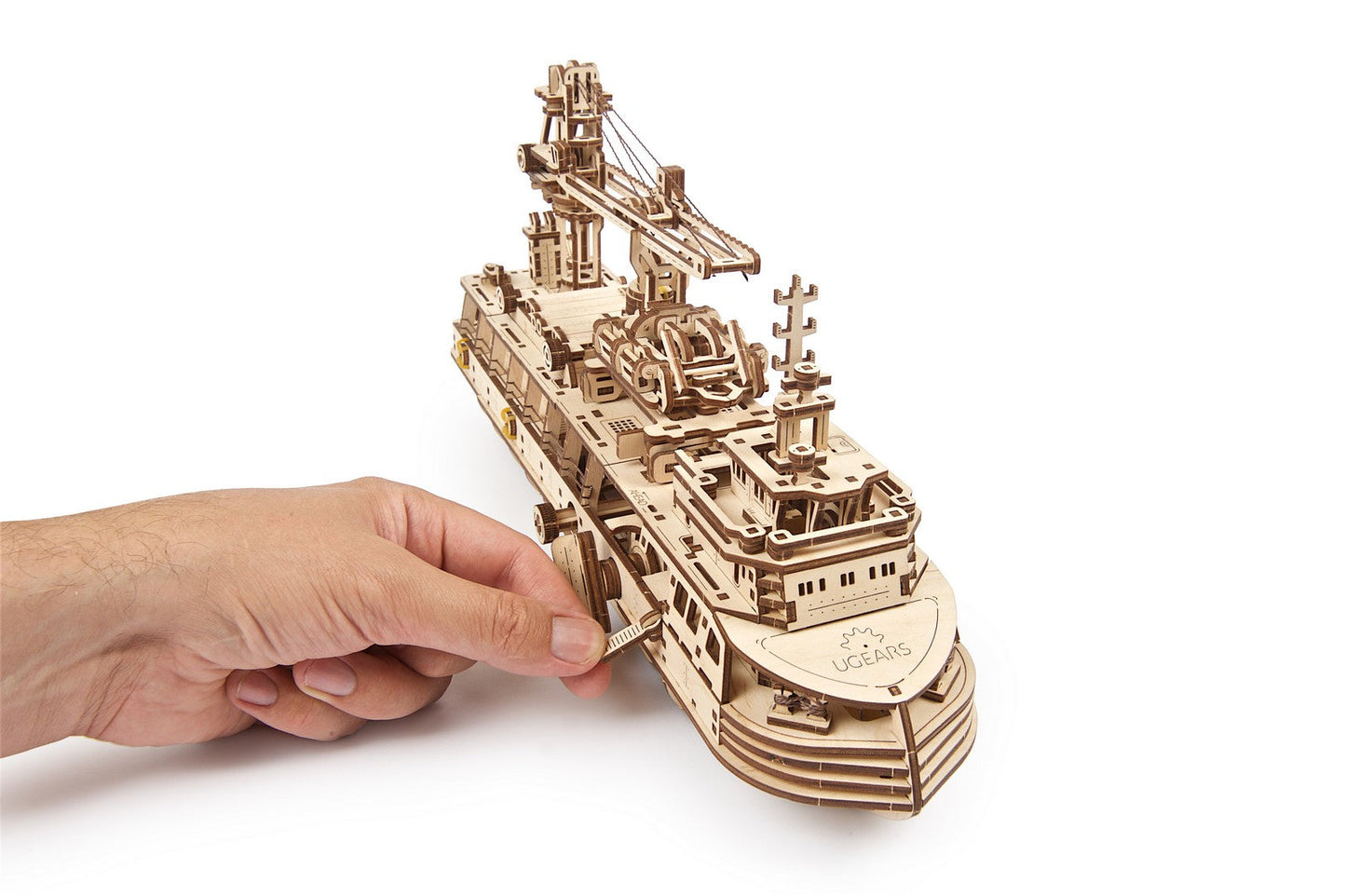 Ugears Research Vessel ★Mechanical 3D Puzzle Kit Model Toys Gift Present Birthday Xmas Christmas Kids Adults