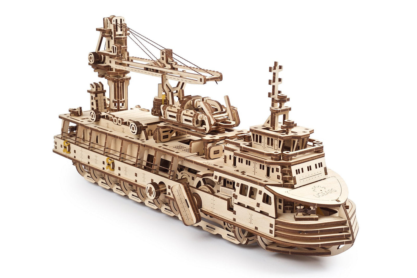 Ugears Research Vessel ★Mechanical 3D Puzzle Kit Model Toys Gift Present Birthday Xmas Christmas Kids Adults