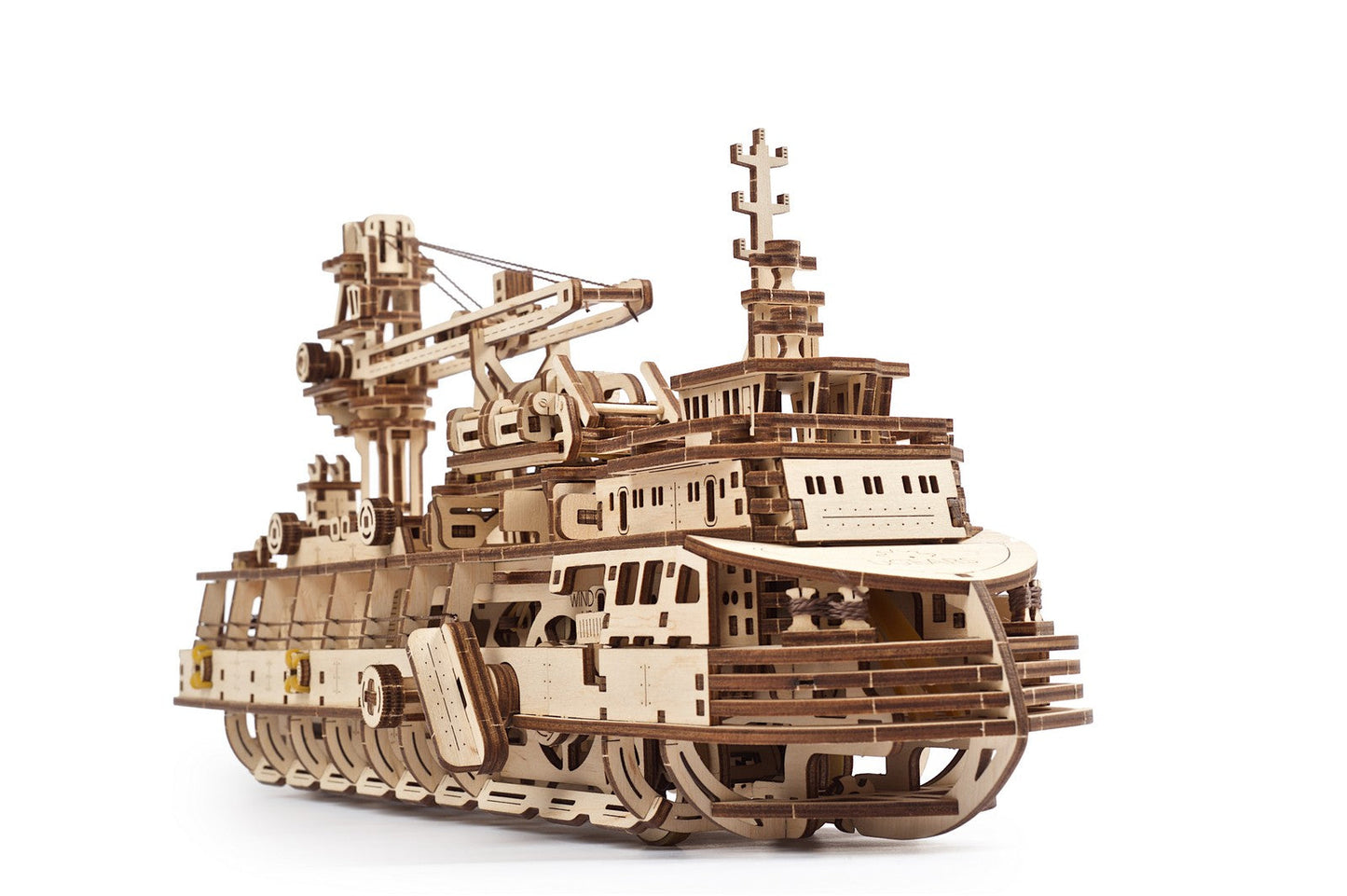 Ugears Research Vessel ★Mechanical 3D Puzzle Kit Model Toys Gift Present Birthday Xmas Christmas Kids Adults