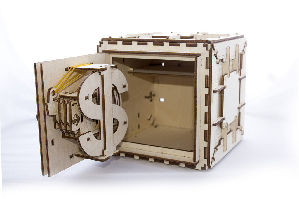 Ugears Safe ★Mechanical 3D Puzzle Kit Model Toys Gift Present Birthday Xmas Christmas Kids Adults