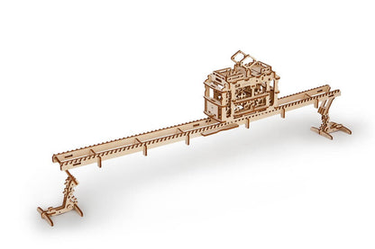 Ugears Tram On Rails ★Mechanical 3D Puzzle Kit Model Toys Gift Present Birthday Xmas Christmas Kids Adults