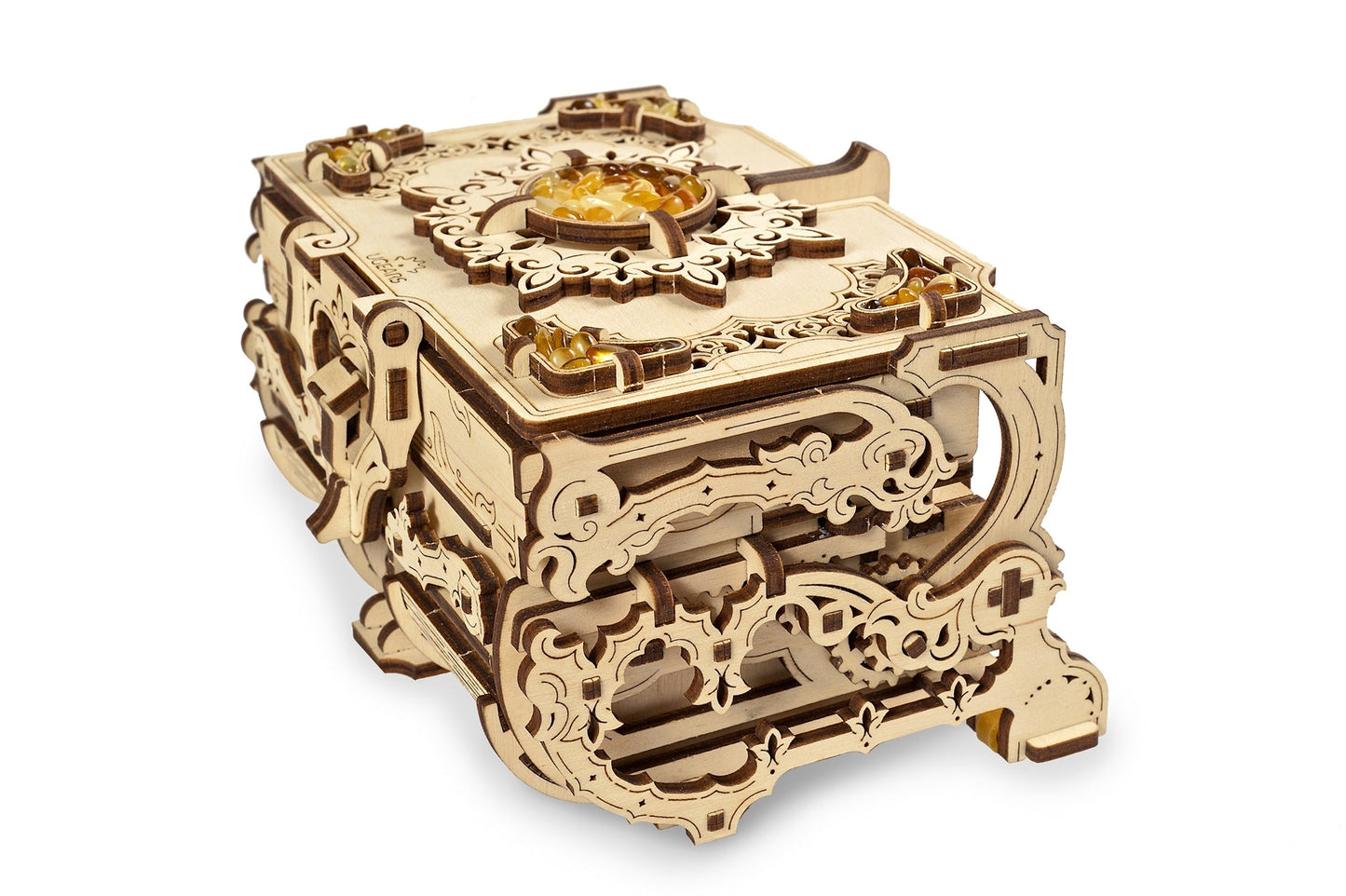 Ugears Amber Box ★Mechanical 3D Puzzle Kit Model Toys Gift Birthday Present Xmas Christmas Kids Adults
