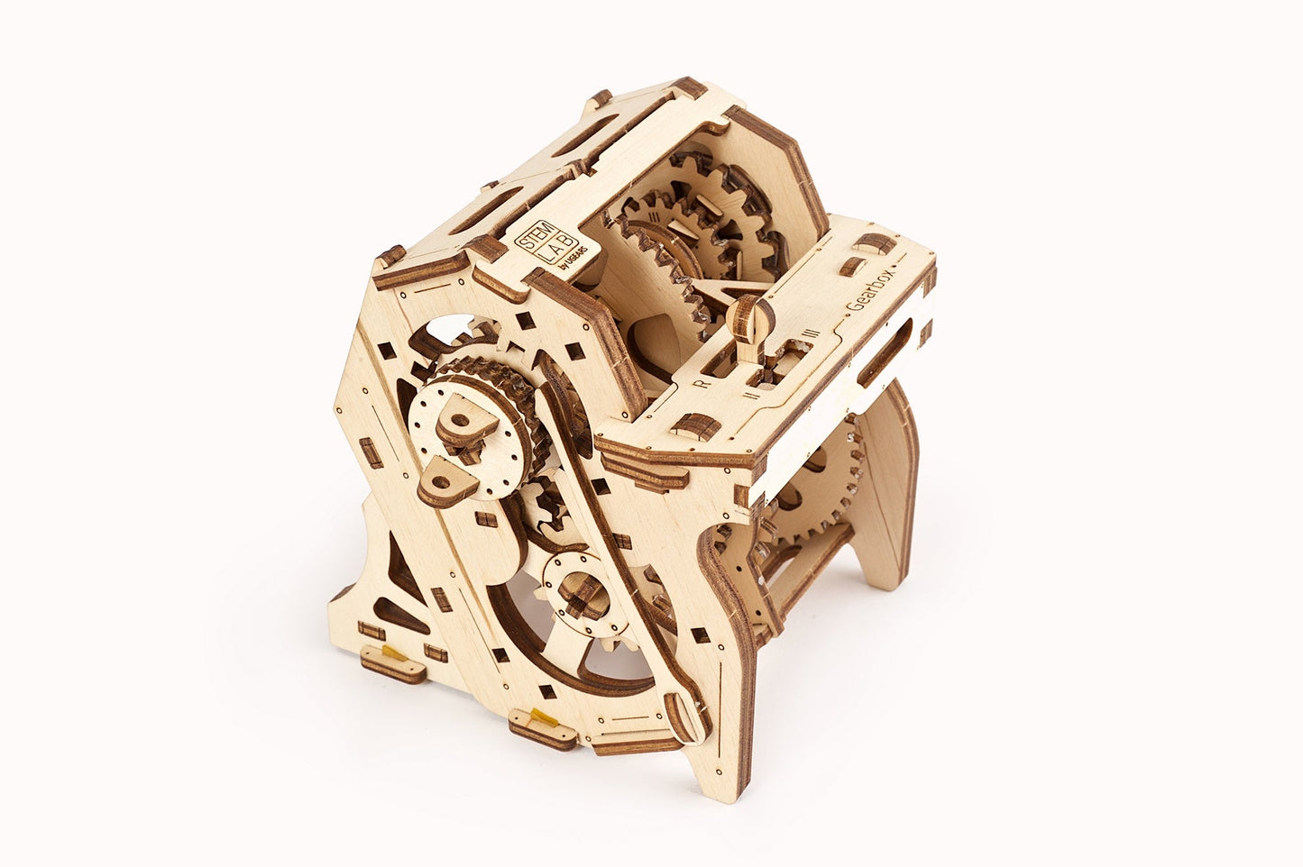 Ugears Stem Lab Gearbox ★Mechanical 3D Puzzle Kit Model Toys Gift Present Birthday Xmas Christmas Kids Adults