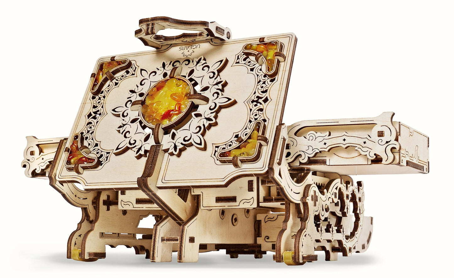 Ugears Amber Box ★Mechanical 3D Puzzle Kit Model Toys Gift Birthday Present Xmas Christmas Kids Adults