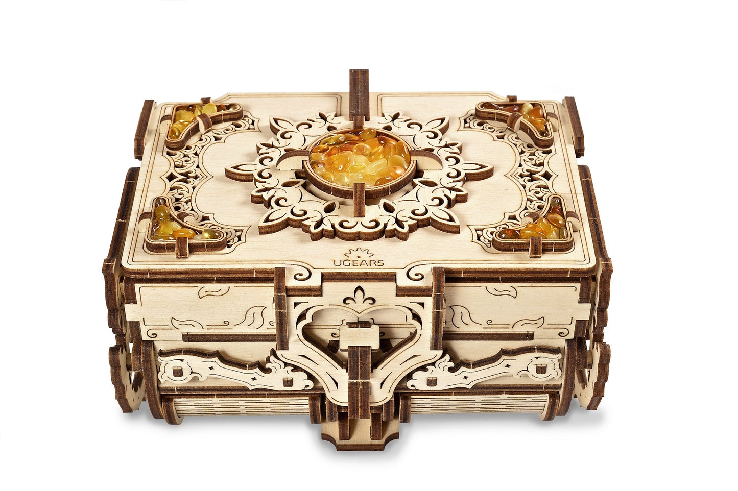 Ugears Amber Box ★Mechanical 3D Puzzle Kit Model Toys Gift Birthday Present Xmas Christmas Kids Adults