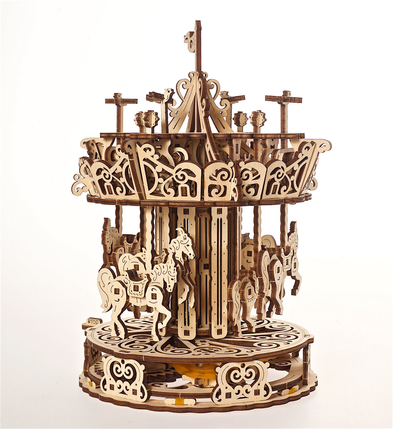 Ugears Carousel ★Mechanical 3D Puzzle Kit Model Toys Gift Present Birthday Xmas Christmas Kids Adults