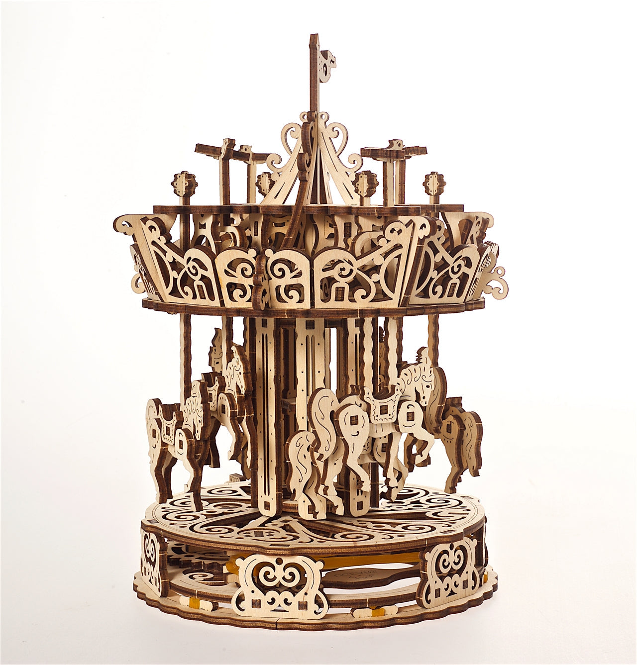 Ugears Carousel ★Mechanical 3D Puzzle Kit Model Toys Gift Present Birthday Xmas Christmas Kids Adults