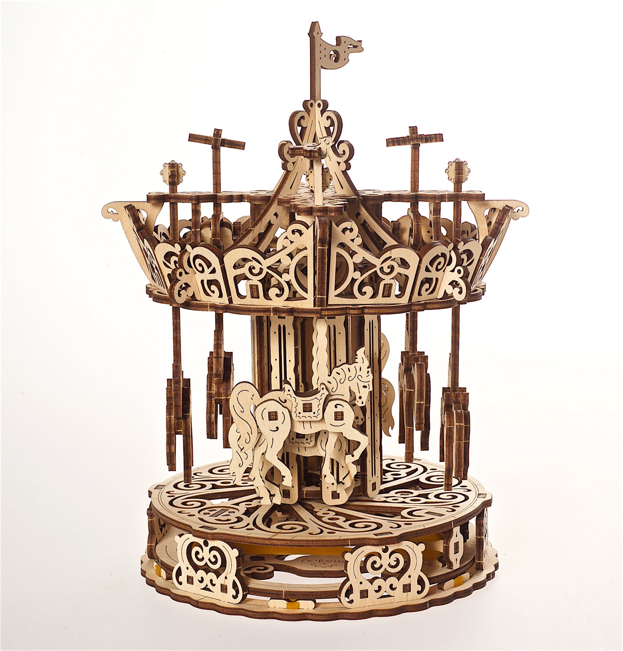 Ugears Carousel ★Mechanical 3D Puzzle Kit Model Toys Gift Present Birthday Xmas Christmas Kids Adults