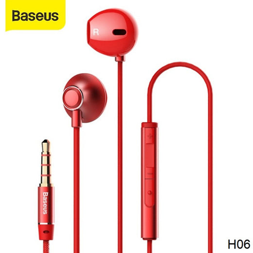 Baseus Encok H06 Wired 3.5mm In-Ear Earphone Earpiece Headset Headphone with Volume Control Microphone
