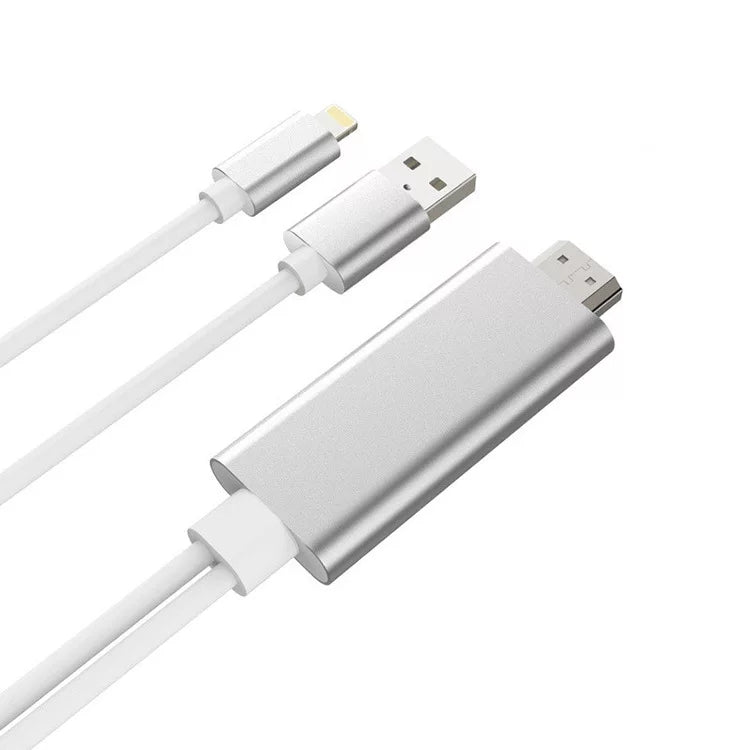 2M HDTV Cable for iOS Lightning HDMI Adapter Converter iPhone iPad Apple 8 Pin