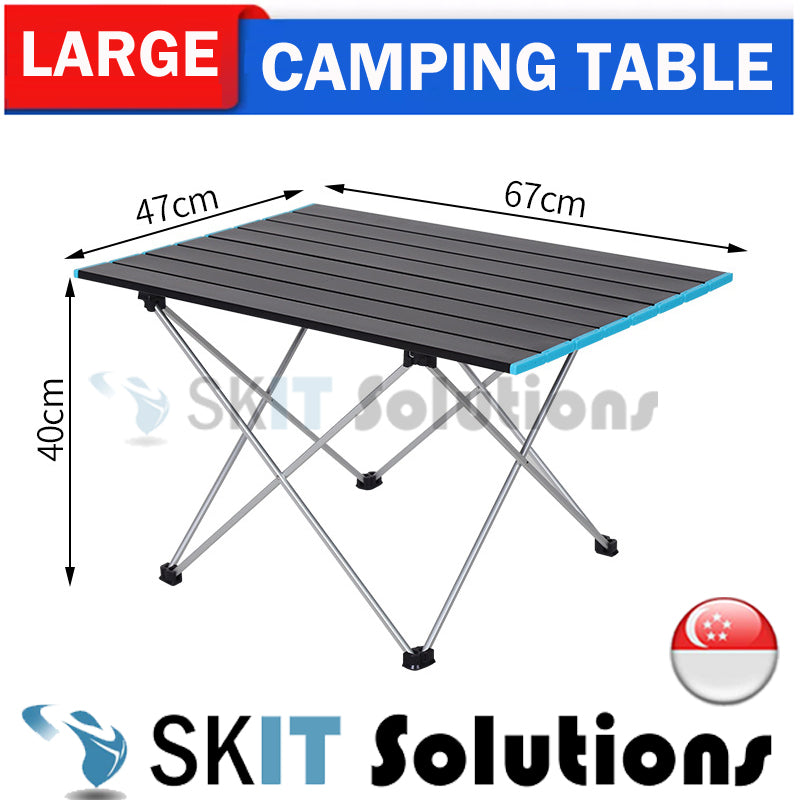Foldable Outdoor Camping Table Portable BBQ Picnic Folding Desk Collapsible Aluminium Hiking Fishing