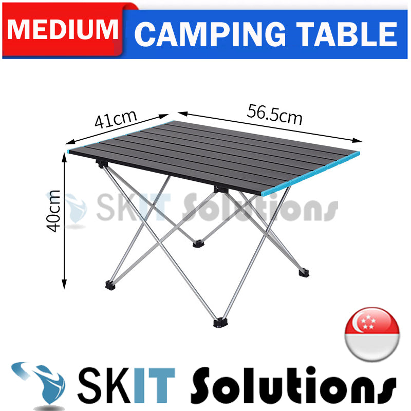 Foldable Outdoor Camping Table Portable BBQ Picnic Folding Desk Collapsible Aluminium Hiking Fishing