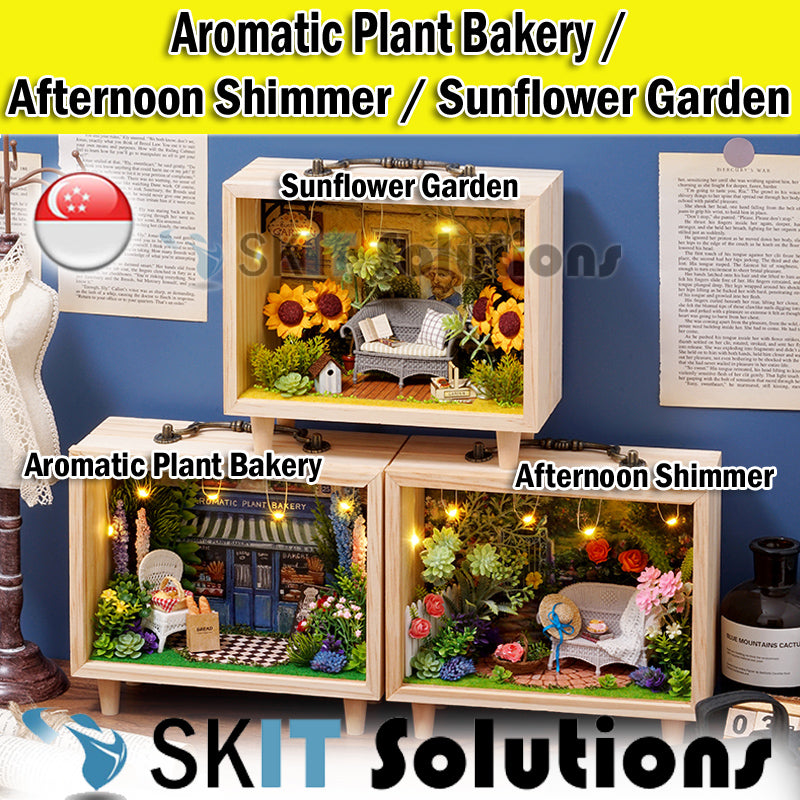 【CUTEROOM K-005/K-006/K-007】DIY Mini Doll House Models Miniature Figure Kit Scene Hand Made