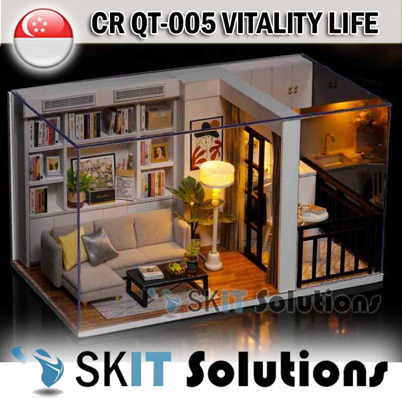 CUTEROOM Vitality Life DIY Mini Doll House Models Miniature Figure Kit Scene Hand Made
