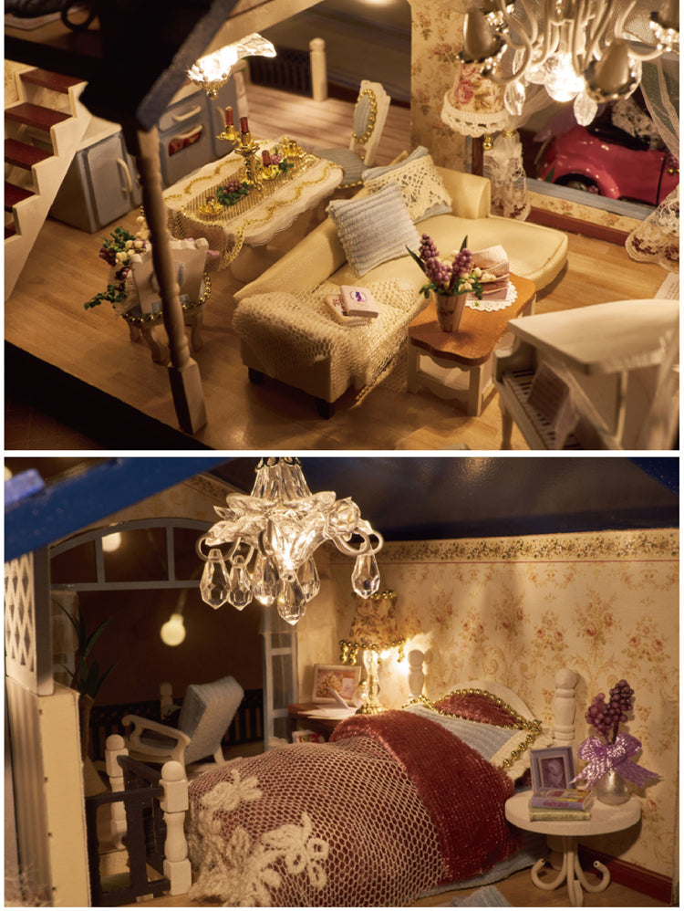 CuteRoom Provence★Miniature Doll House Dollhouse★DIY Gift Wooden Handmade 3D