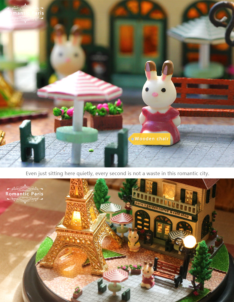CuteRoom Romantic Paris★Miniature Doll House Dollhouse★DIY Gift Wooden Handmade