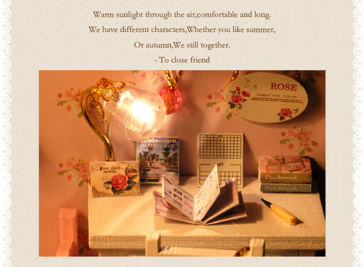 CuteRoom Sun Angel★Miniature Doll House Dollhouse★DIY Gift Wooden Handmade 3D