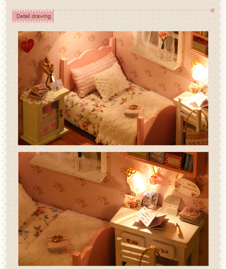 CuteRoom Sun Angel★Miniature Doll House Dollhouse★DIY Gift Wooden Handmade 3D