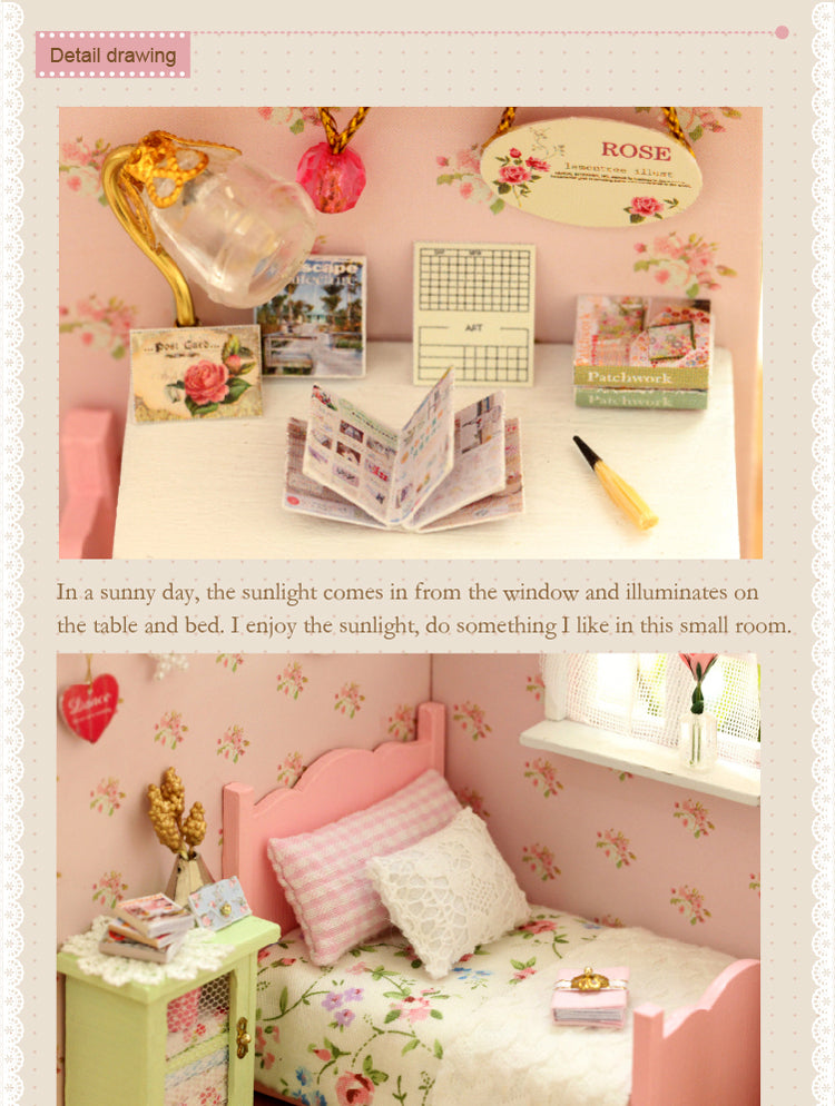 CuteRoom Sun Angel★Miniature Doll House Dollhouse★DIY Gift Wooden Handmade 3D