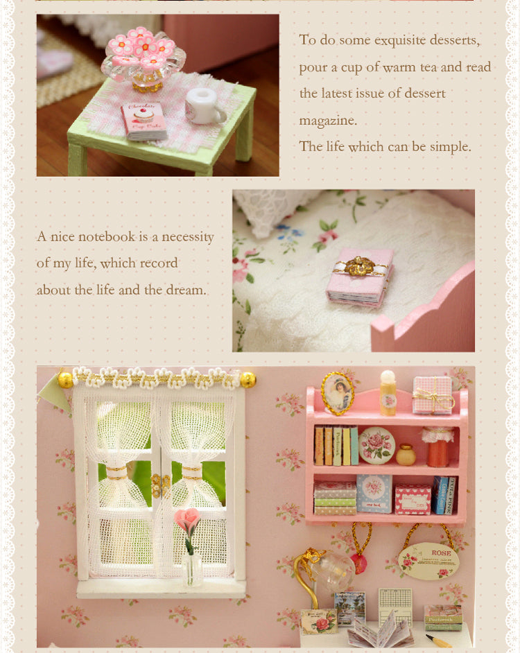 CuteRoom Sun Angel★Miniature Doll House Dollhouse★DIY Gift Wooden Handmade 3D