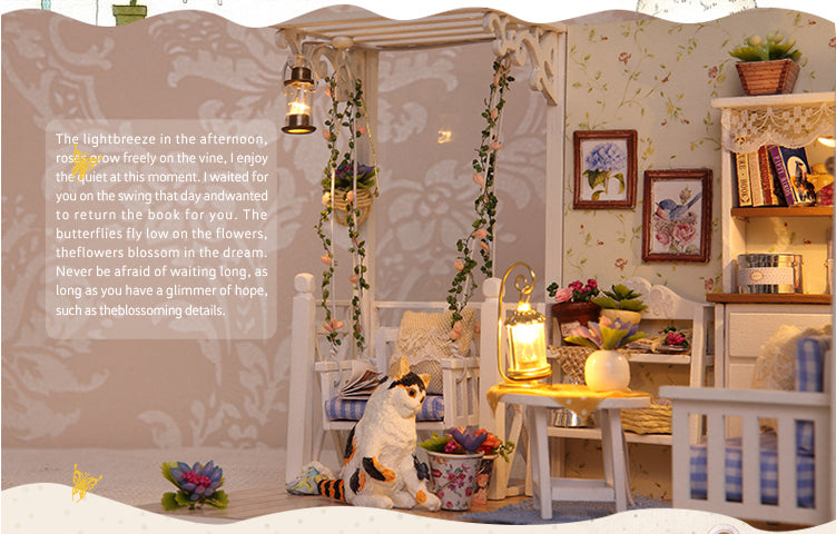 CuteRoom A Kitten Diary★Miniature Doll House Dollhouse★DIY Gift Wooden Handmade