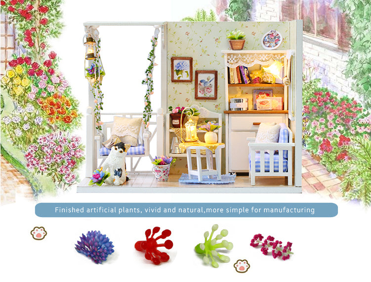 CuteRoom A Kitten Diary★Miniature Doll House Dollhouse★DIY Gift Wooden Handmade