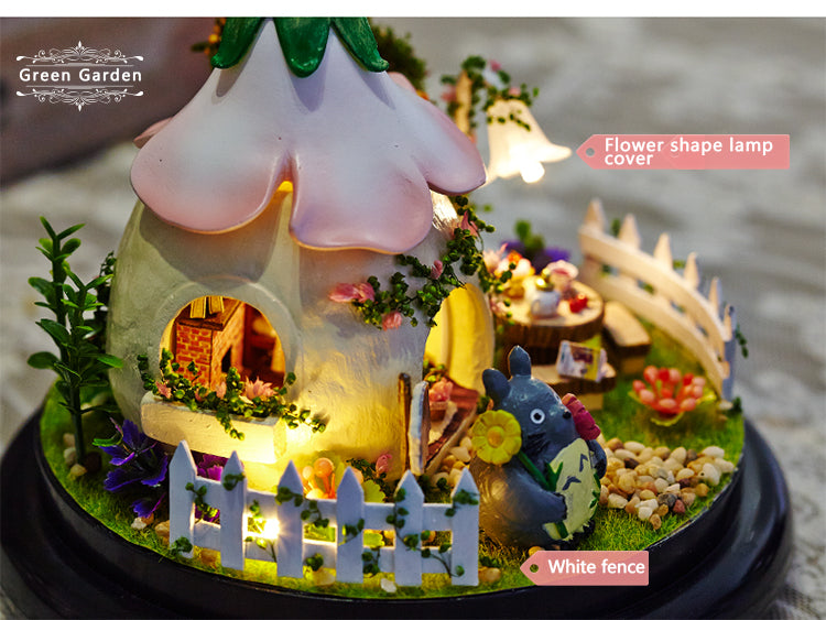 CuteRoom Green Garden★Miniature Doll House Dollhouse★DIY Gift Wooden Handmade 3D