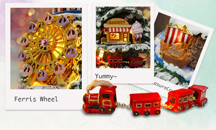 CuteRoom Snowy Wonderland★Miniature Doll House Dollhouse★DIY Gift Wooden 3D