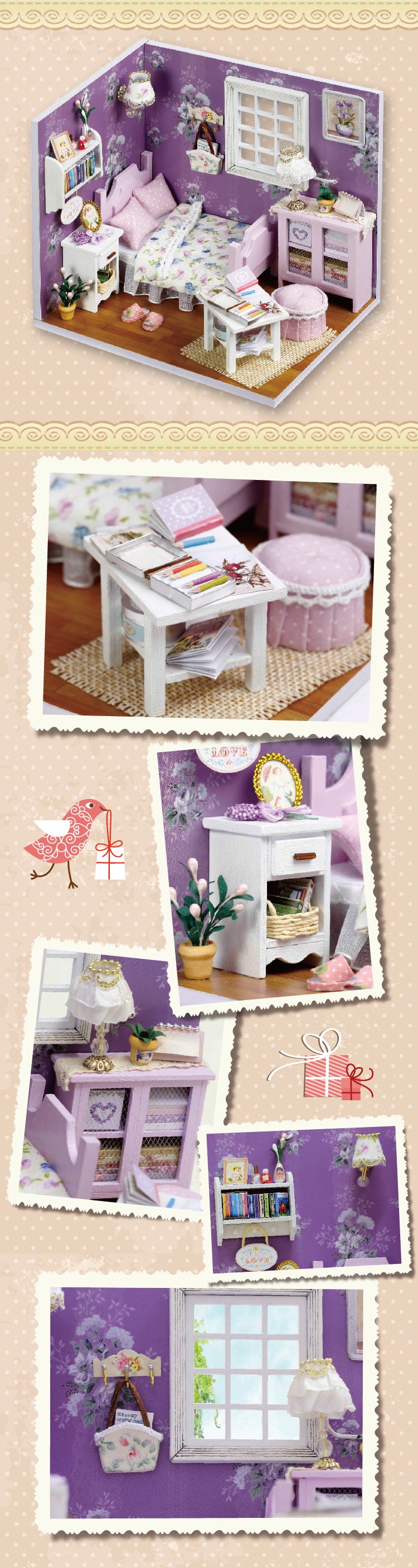 CuteRoom Sweet Sunshine★Miniature Doll House Dollhouse★DIY Gift Wooden Handmade