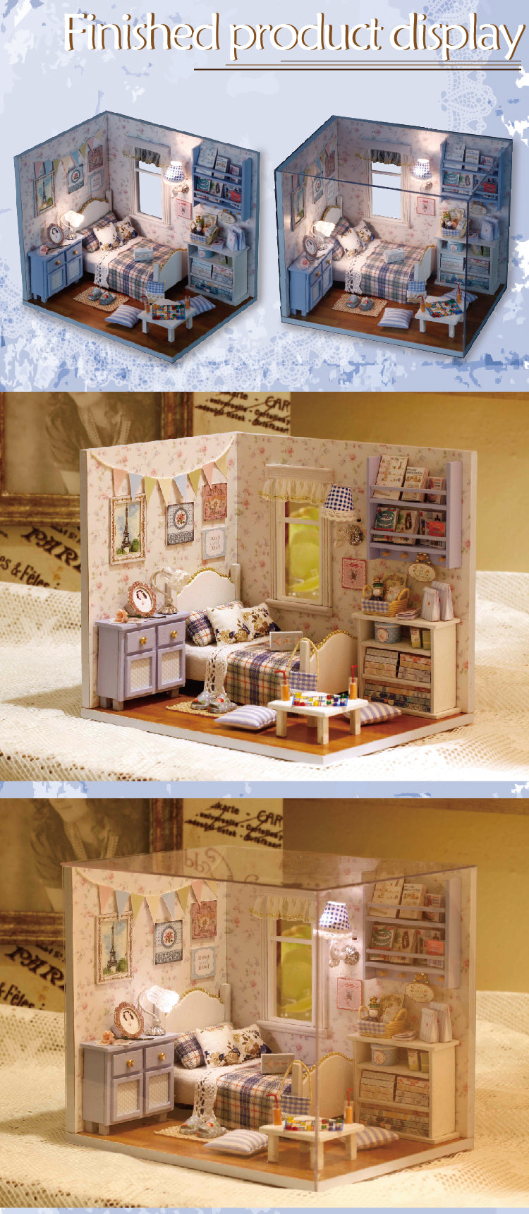 CuteRoom Sunlight Overflowing★Miniature Doll House Dollhouse★DIY Gift Wooden 3D