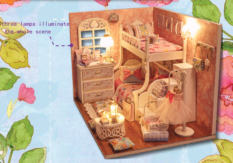 CuteRoom Dream Angels★Miniature Doll House Dollhouse★DIY Gift Wooden Handmade 3D