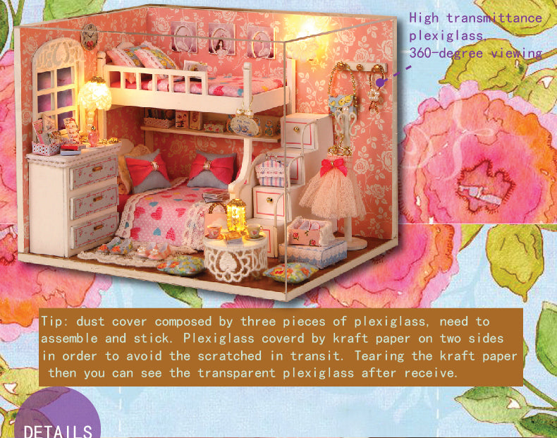 CuteRoom Dream Angels★Miniature Doll House Dollhouse★DIY Gift Wooden Handmade 3D