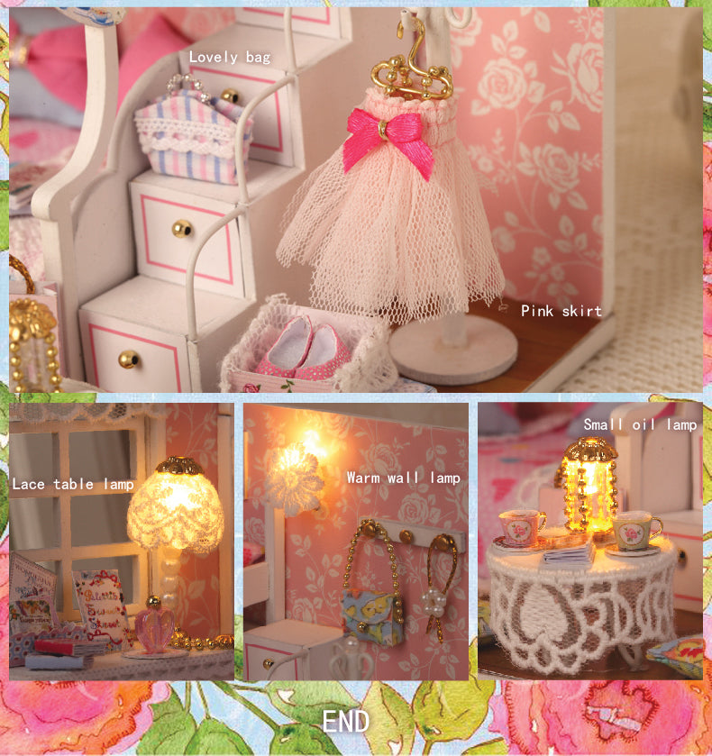 CuteRoom Dream Angels★Miniature Doll House Dollhouse★DIY Gift Wooden Handmade 3D
