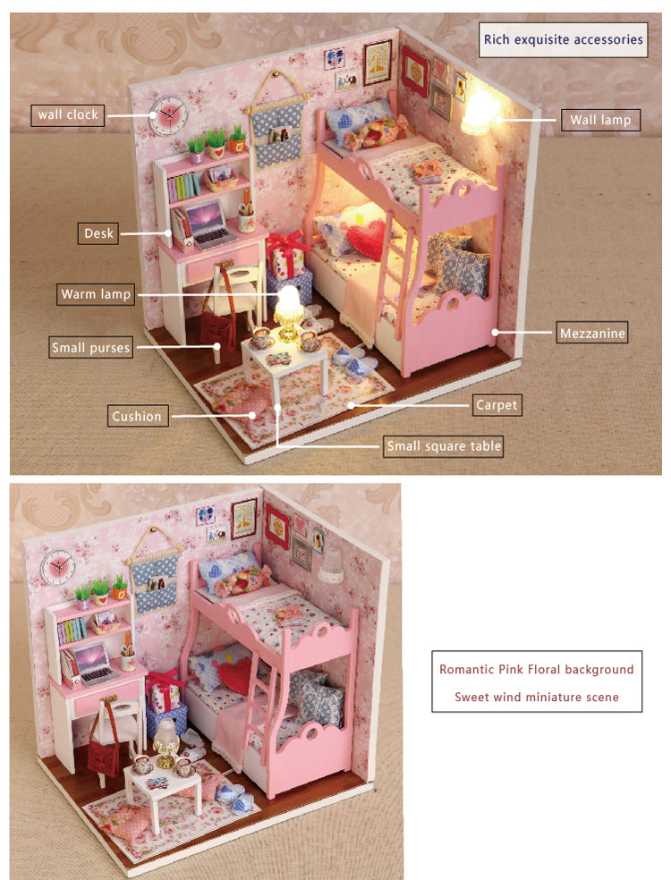 CuteRoom Mood For Love★Miniature Doll House Dollhouse★DIY Gift Wooden Handmade